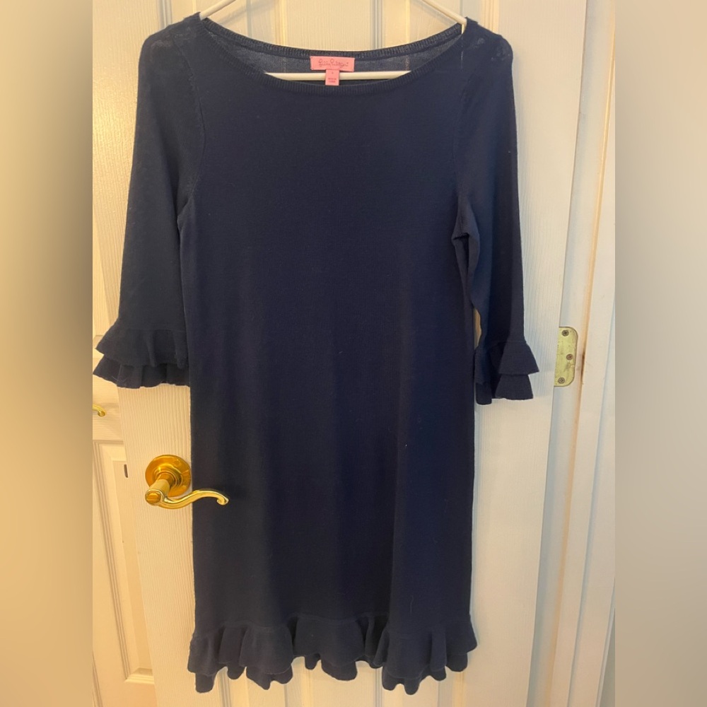 Lilly Pulitzer Navy Long Sleeve Dress